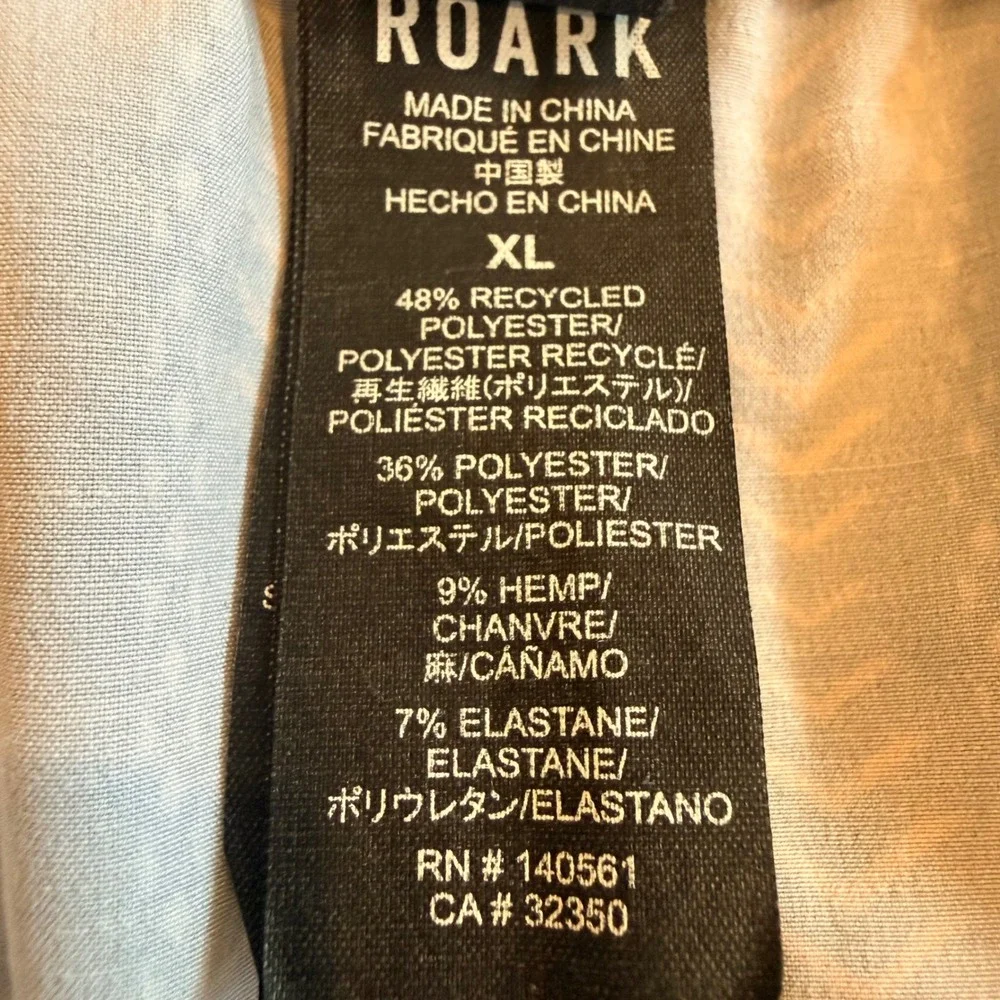 Roark Mens‎ Tremor Hemp Blend Aztec Southwestern Swim Board Shorts Blue/Gray XL
